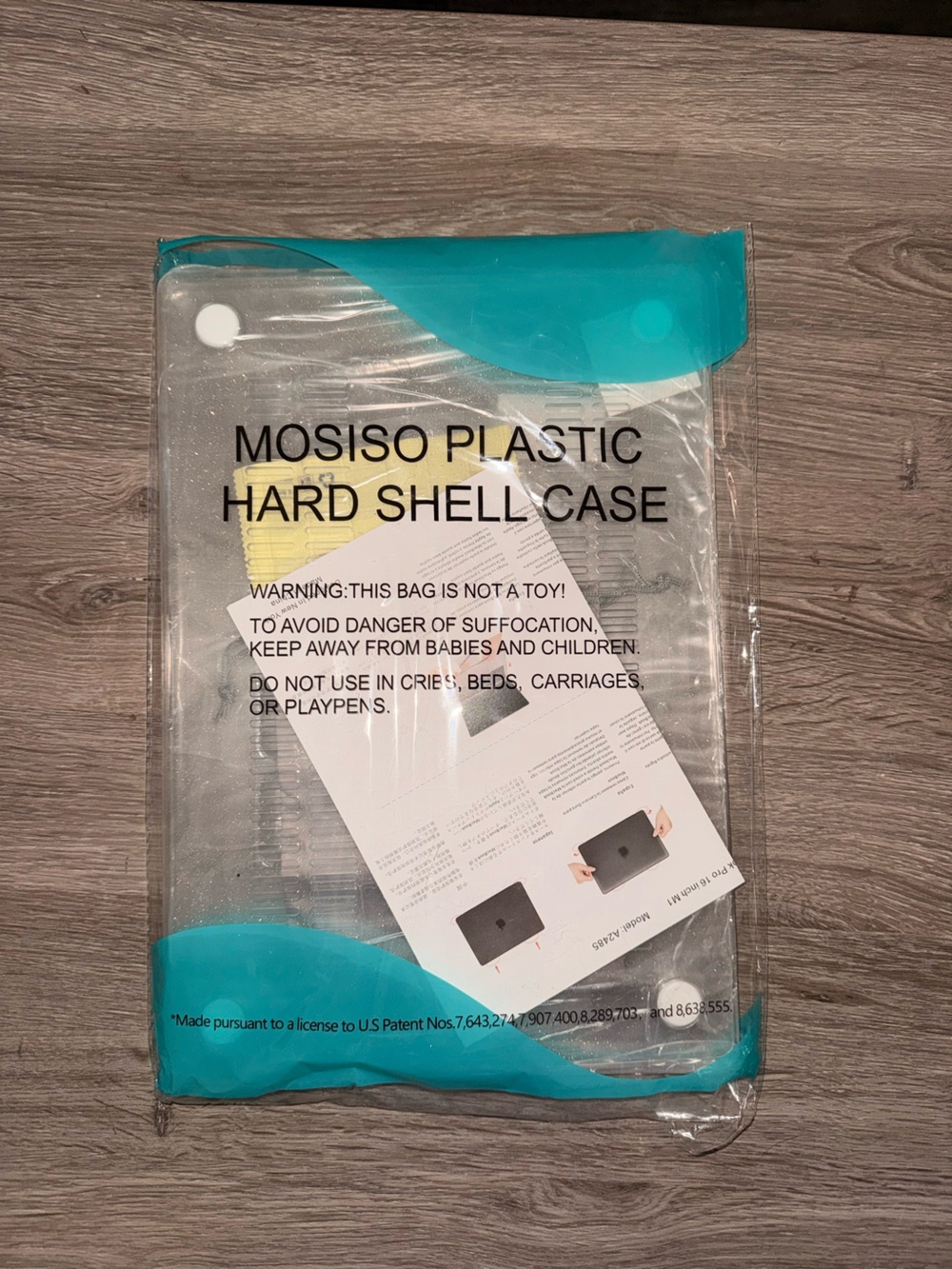 Mossimo Supply Co. Clear Hard Shell Glitter Laptop Case